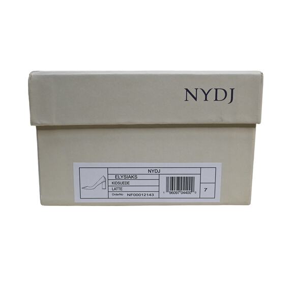 NYDJ Womens 7 Elysia Pointy Toe Leather Pump in Latte NEW - Picture 10 of 10